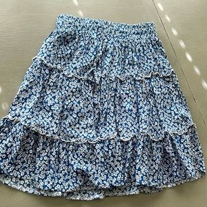 Blue and White Princess Polly mini Skirt